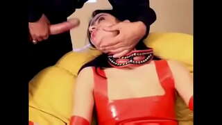 Fetiş-cinsi сеточку və латексе - 5 min