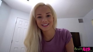 Kuum Samm Sis Elsa Jean Kaupleb Oma Horny Samm Vend Raha Oma Riista